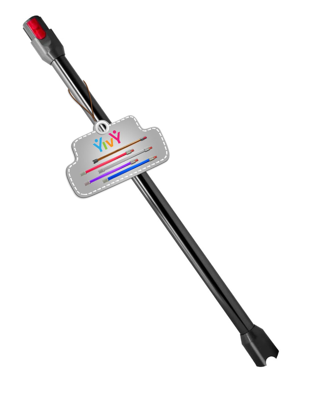 Quick Release Tube Extension Wand compatible with Dyson V12 Slim V10 Slim Vacuum Cleaner Replacement Accessories Extension Rod (black).