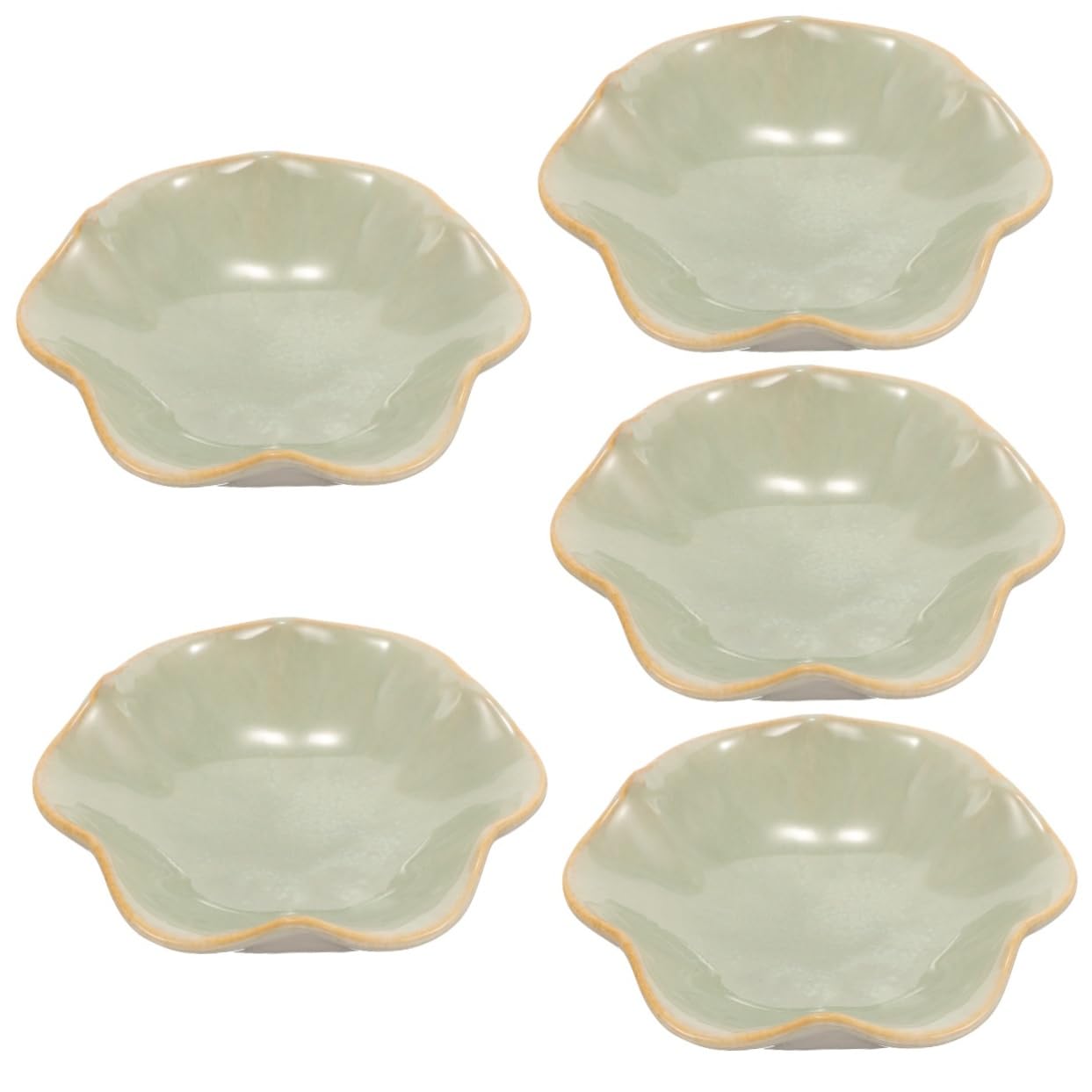 FOMIYES 5 Pièces Plateau de Céramique Dish Décoratif pour Organisation et Style Européen Élégant