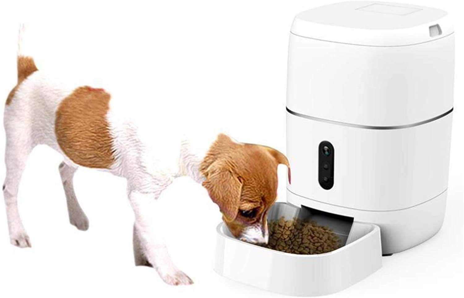 Alimentatore Automatico di Gatti Automatico, Wi-Fi abilitato Alimentatore per Animali Domestici Intelligente per Gatti e Cani, distributore di Cibo per Cani Auto con Controllo Portuale, allarmi