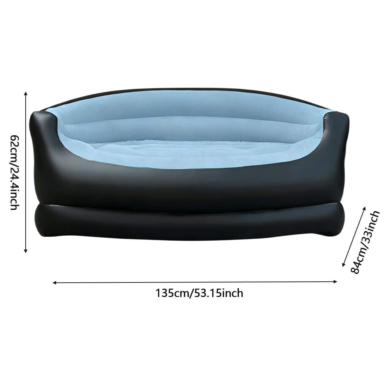 Aufblasbares Sofa – Lounge-Sessel, faltbar und bequem, aufblasbares Sofa, umwandelbar in Bett, für drinnen und draußen, Garten, Terrasse, Reisen, Erwachsene, Kinder
