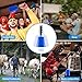 UPELLA 10 Inch Cowbell with Handle, Noise Maker Cow Bell, Steel Cheering Bell for Sports Events Graduations Party Chimes, Percussion Musical Instrument (Blue 1 PC)