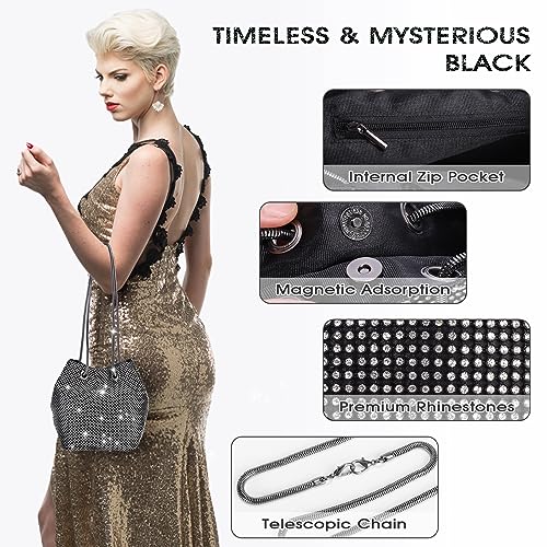 Image of JIAN YA NA Fashion Women Bridesmaid Lady Girl Bride Evening Clutch Bag for Prom Cocktail Party Wedding Engagement