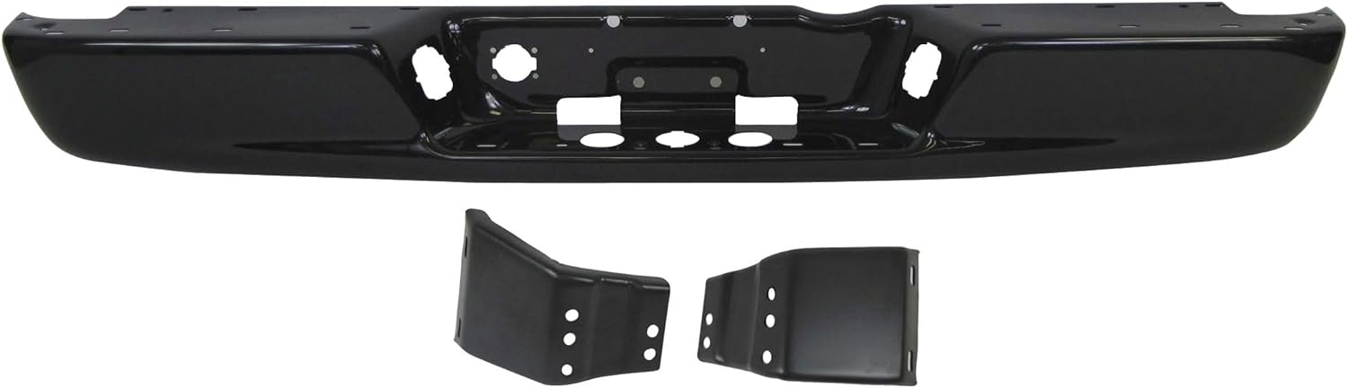 MANCHE Painted Black Rear Step Bumper Bar Inner Bracket for Dodge for Ram 1500 Laramie 2003 Pickup