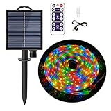 【Luces LED solares de alta eficiencia】: las luces equipadas con paneles solares avanzados y ajustables y la batería incorporada las hacen altamente eficientes sin necesidad de baterías ni electricidad. Alimentado por energía solar, esta luz se enciende automáticamente por la noche y se apaga durante el día, funciona hasta 8 a 10 horas después de la carga completa.