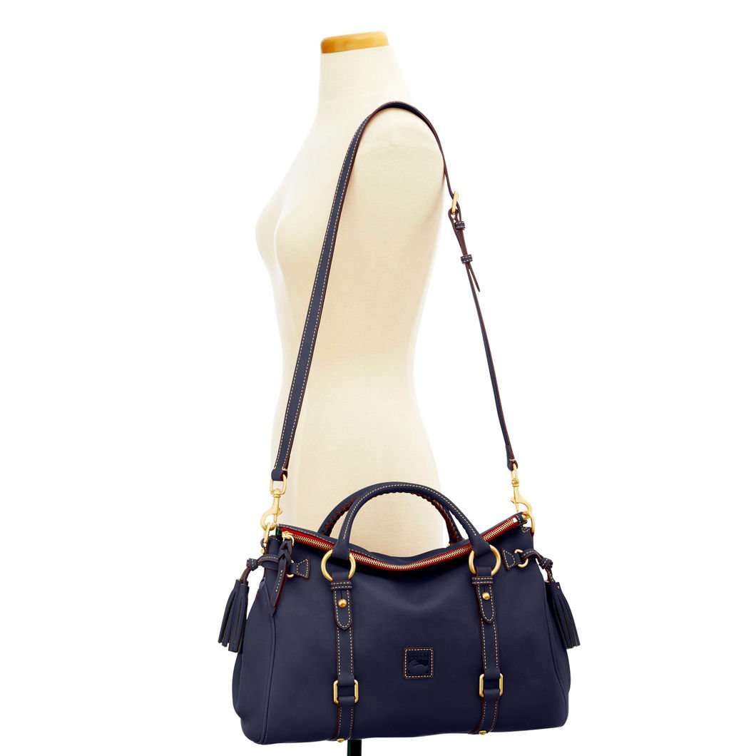 Dooney & Bourke Satchel Bags for Women, Large Florentine Handbag with Optional Crossbody Bag Strap: Dooney & Bourke Satchel Bags for Women, Large Florentine Satchel Handbag with Optional Crossbody Bag Strap