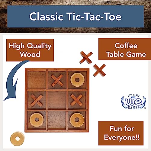 Juego de Mesa Tic Tac Toe de Madera 9 Pulgadas miniatura 2