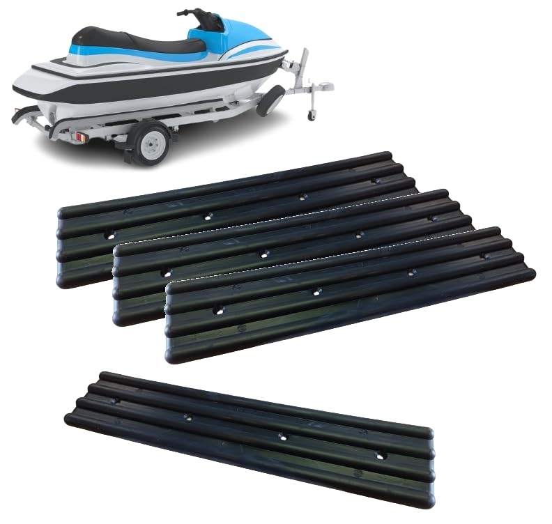 Kit Patin Easy-Gliss pour remorque Bateau Jet-Ski, Glissières téflon Patins coulissants Ultra Glissant, Plaques de Glissement. Made in France