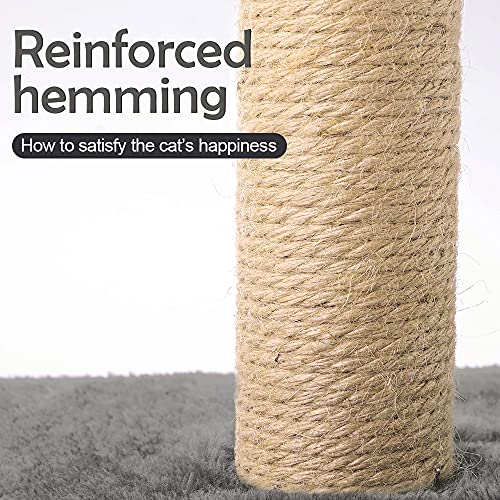 Luiceabc Cat Scratcher Post, 24 Inch Cat Scratcher Mat And Round Sisal Cat Scratching Post With Hanging Mouse Interactive Toys For Kittens Small Cats #TOP5