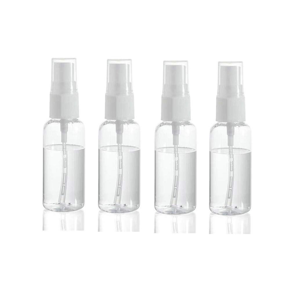 4 Pack Plastic Spray Bottles 30ML Travel Size Spray Bottles Refillable Fine Mist Sprayer Bottle for Essential Oil, Cosmetic, Perfume