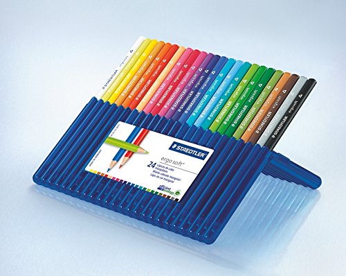STAEDTLER Ergosoft 157 SB24 Triangular Colouring Pencils Pack of 24