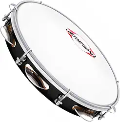 PANDEIRO CONTEMPORANEA LIGHT 83LT 10 POL FORMICA PRETO NYLON