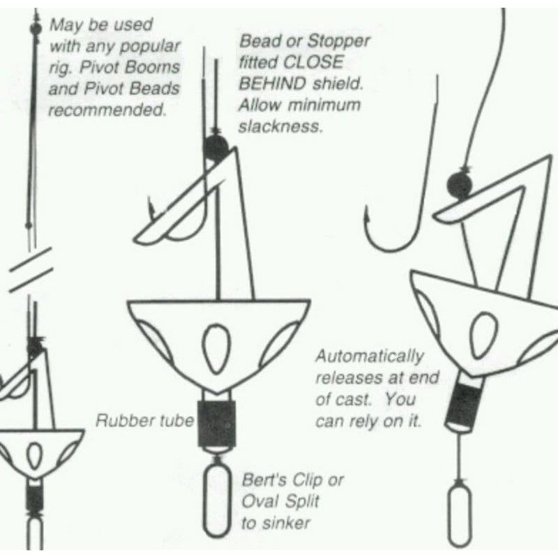 80 accesorios de plástico para pesca con clips portacebo miniatura 3