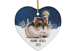 Gray Hamster Ornament: A Festive Addition to Your Holiday Cheer