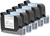 Vista 4 de 12.7mm 2588 JS12 42ML Black Red Blue Green Ink Cartridge Universal for Handheld Inkjet Printers Quick Drying Printer Ink Compatible with Various