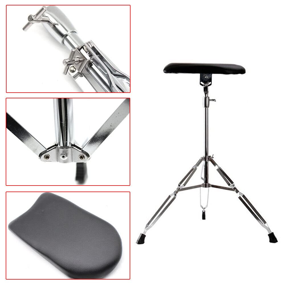 Reposapiés con ruedas, altura regulable, altura regulable, inclinación ajustable, acolchado de piel con accesorios de tatuaje