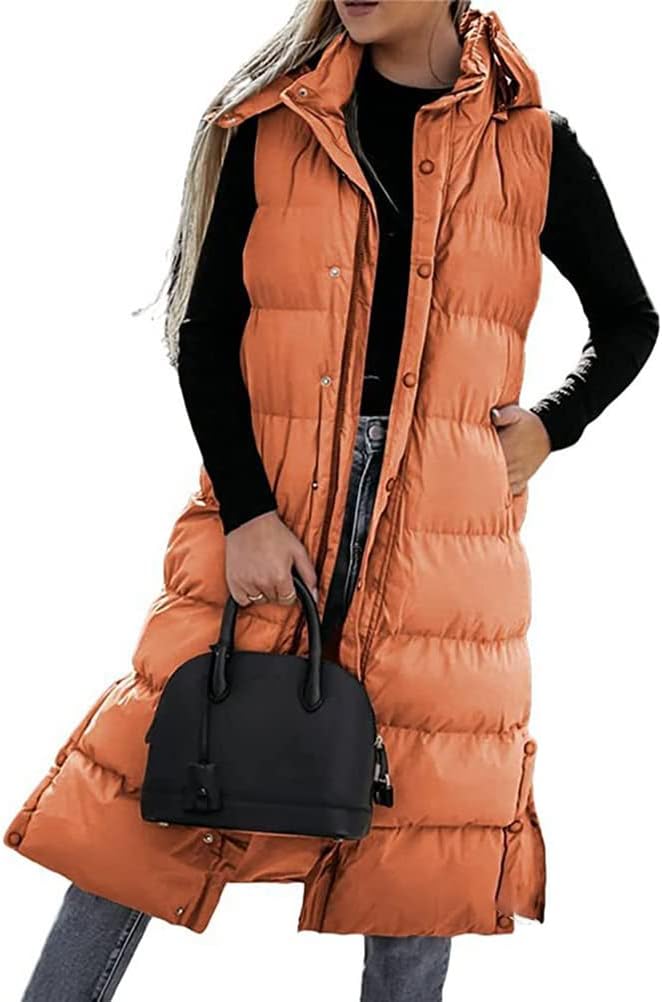 Gilet Donna Invernale,Gilet Lungo Trapuntato Cappotto Invernale - Foto 3