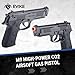 Evike Airsoft - Win Gun High Power M9 CO2 Powered Airsoft Gas Airsoft Pistol - Black