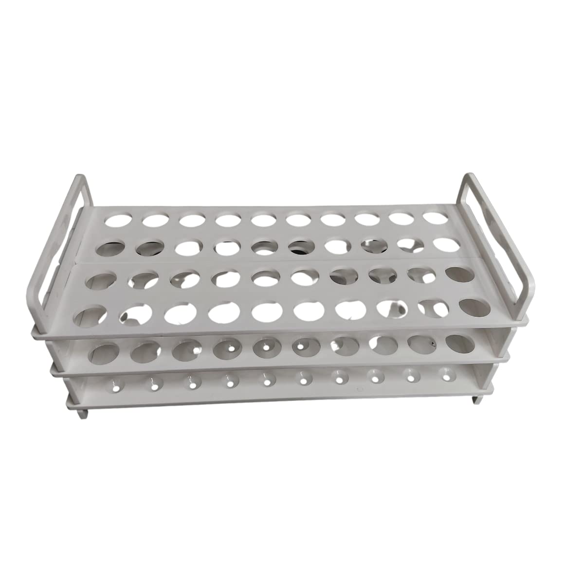 AANIJ® Polylab polypropylene Test tube stand 3 TIER: 25 mm X 36 Holes (Pack of 1)