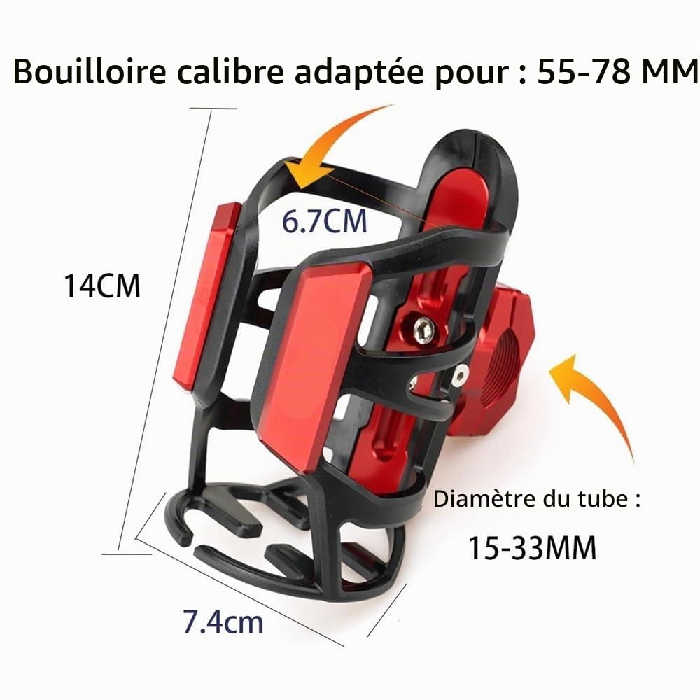 Porte Gobelet Moto Porte-gobelet pour Bouteille d'eau pour Tracer 700 900 7 9 GT 700Gt 900Gt, Porte-bidon, Accessoires