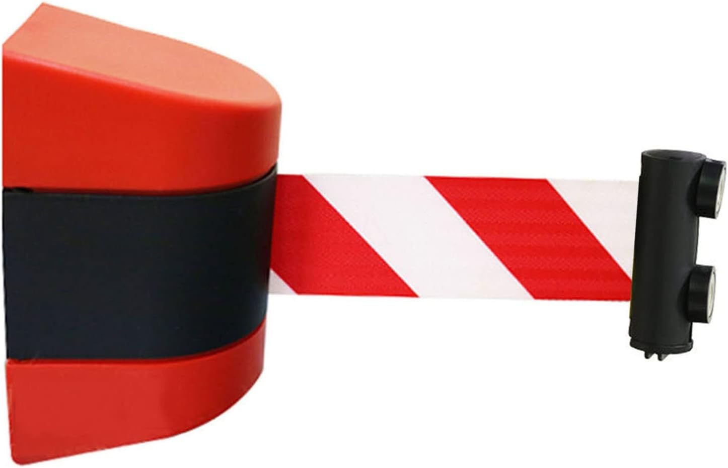 Wall Mounted Retractable Security,Wall Mounted Safety Barrier Belt,Magnetic suction Queue Barrier Belt,2/3/5/10M Retractable Queue Rope Barrier,for Playground Park Hotel Crowd Control(Color:A,Size:10M