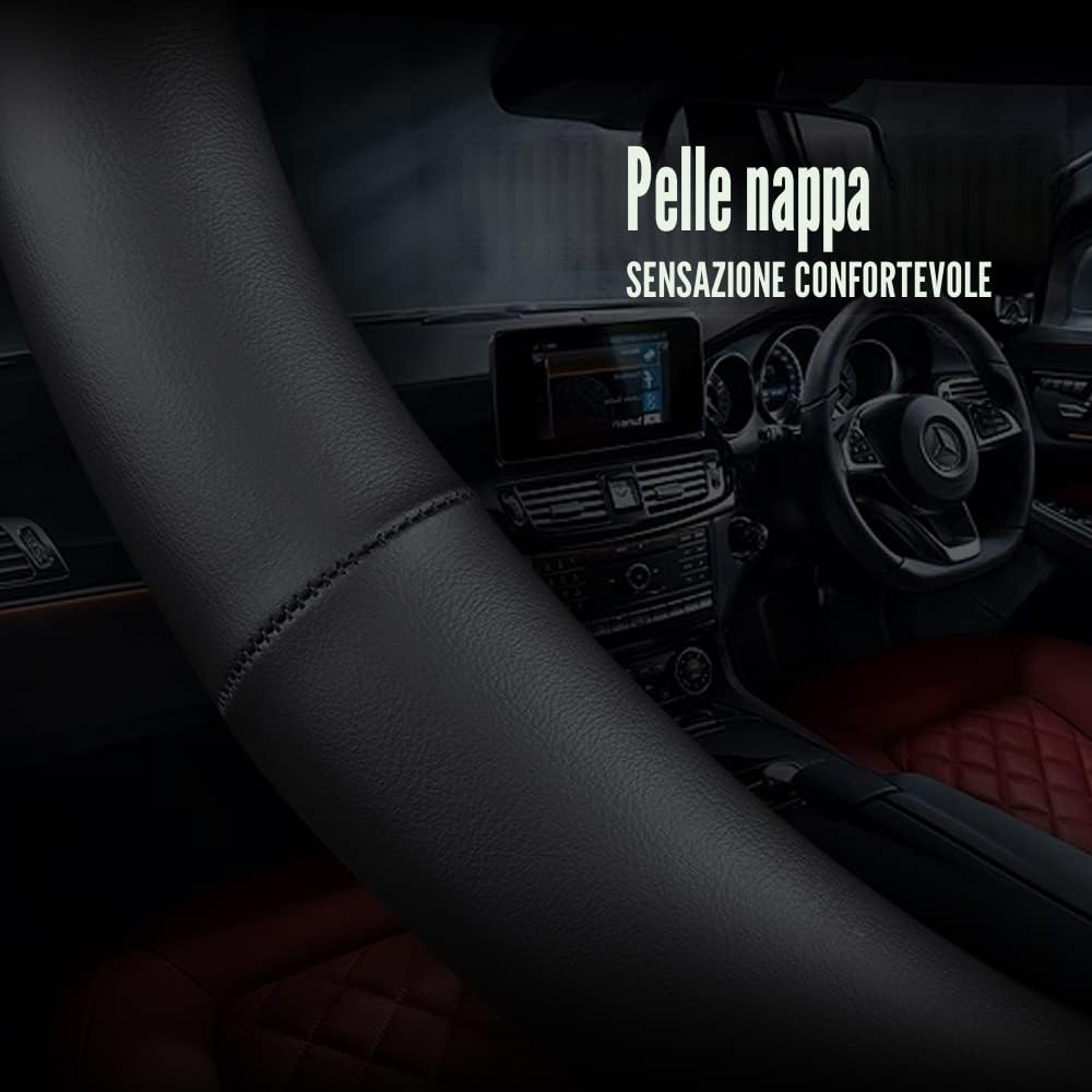 Carodi New Coprivolante in Pelle Nappa, Antiscivolo, Traspirante, Universale 15"/Circa 38 cm