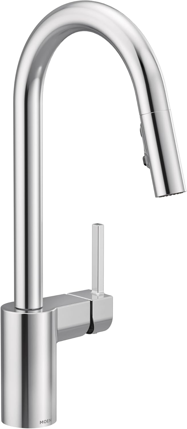 Moen Align Chrome One-Handle Modern Kitchen Pulldown Faucet