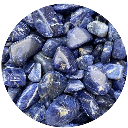 Image of 1 /2 LB Sodalite Tumbled Stones, Polished Sodalite Gemstone, Healing Crystals (Sodalite)