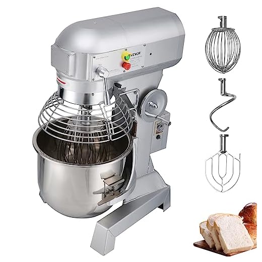 Happybuy Batidora Amasadora repostería Profesional de 3 Velocidades Soporte Comercial Acero 20L Robot de Cocina con Protector para Salpicaduras Batidora de Varillas 520x420x760mm