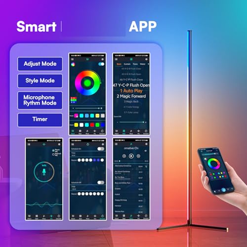 Aerlife フロアライト RGB フロアランプ LED-HEJ14 (ホワイト) の商品画像 1