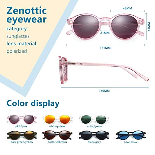 Image of ZENOTTIC Polarized Round Sunglasses, Stylish Sunglasses for Men and Women Retro Classic, Multi-Style Selection