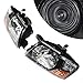 Left + Right Headlamp Assembly For 2000-2006 Mitsubishi Pajero Montero Headlamps Led Projector Lamps, Passenger-Side And Driver-Side Headlamps, Left Halogen + Right Halogen - Pair Of Set Lamps