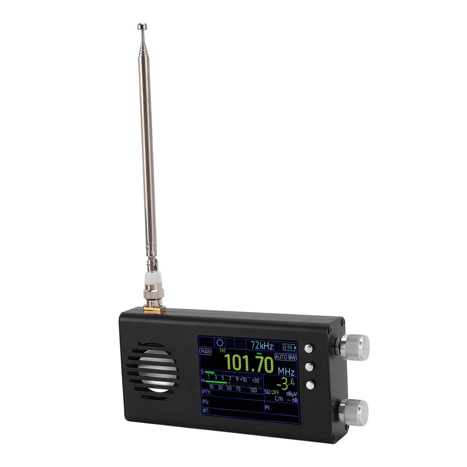 Radio Portátil de Corta, Am/FM/SW/CB/VHF/UHF/WX/Air/LW/MW Radio de Banda Completa y Receptor SSB, Radio de Banda Mundial con Batería de 5000 MAh con Altavoz Estéreo, Antena,