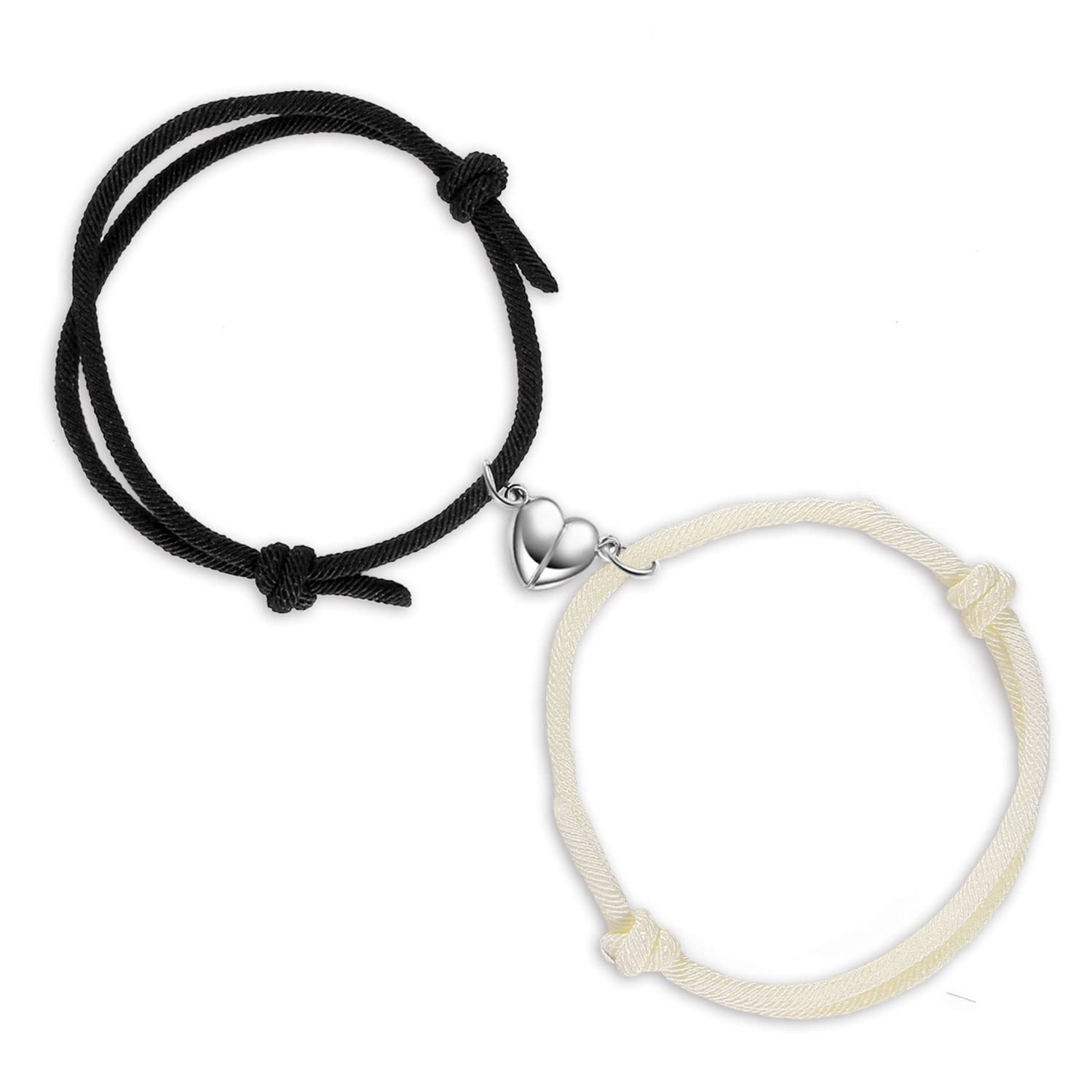 Winas Back to school Gift Mother and Daughter Bracelets, Set Mommy and Me Heart Matching Wish Bracelets， Friendship Matching Bracelets