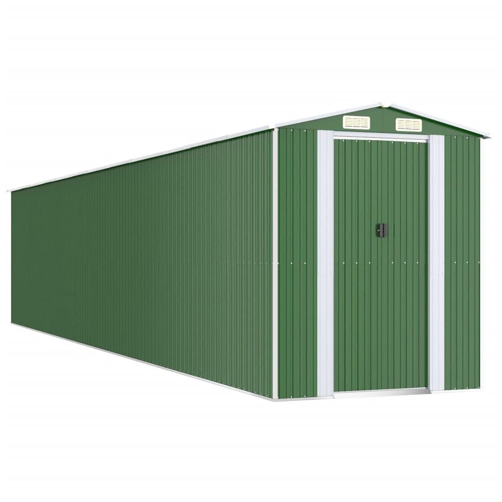 Générique Abri de Jardin Vert 192x1021x223 cm Acier galvanisé,Maison & Jardin,Pelouses & Jardins,Vie en extérieur,Structures extérieures,Cabanes & abris de Jardin,3147437