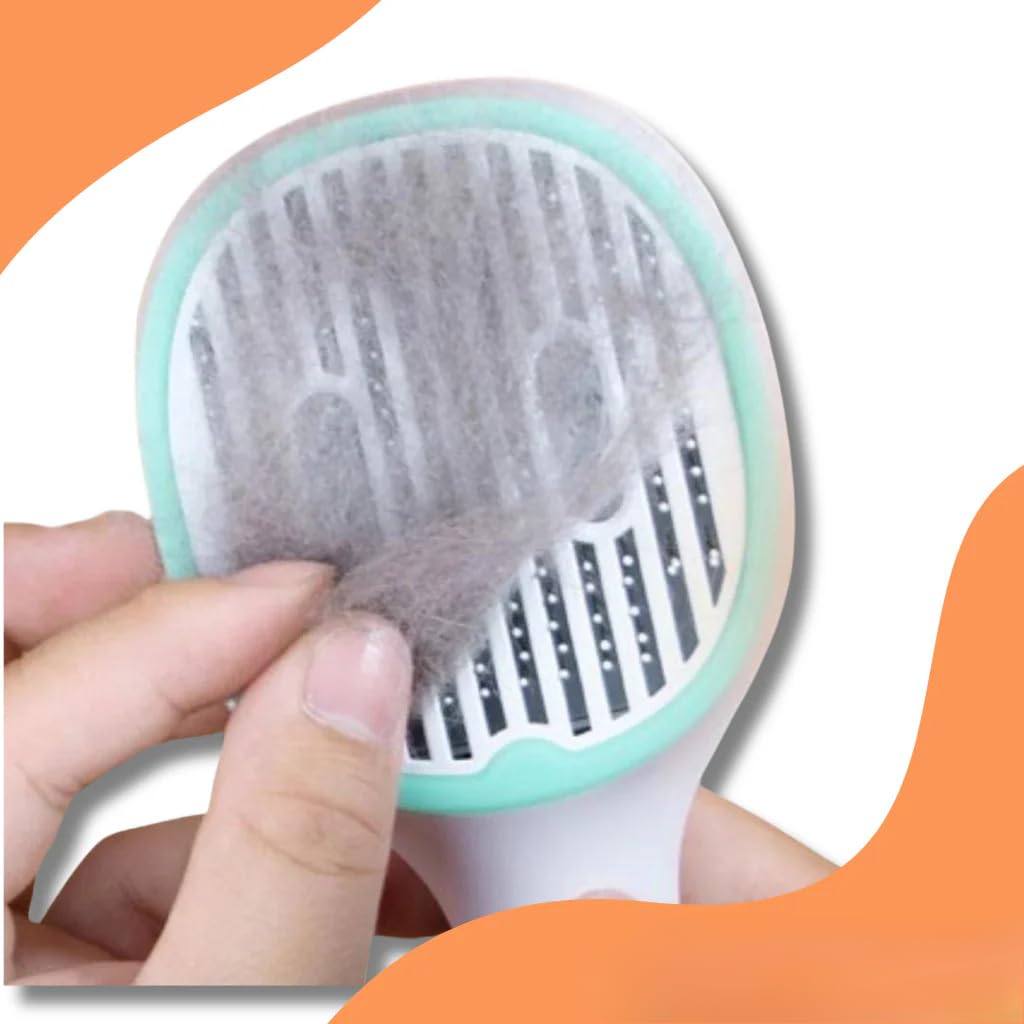 Kittinis Luxbrush Uv Zeckenbürste Katzenbürste Mit UV Sterilisation Antistatische Entfilzungsbürste Für Hunde Katzen, Fellpflegebürste, Haustierhaar (Grau)