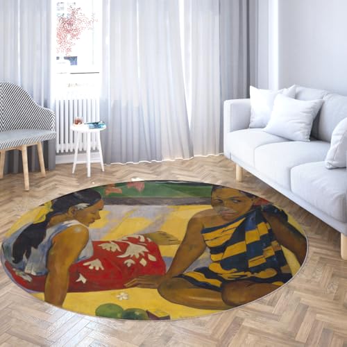 Tapis doux poils courts résistant aux taches Gauguin 80cm - 3