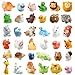 DIYDEC 40pcs Mini Resin Animal 40 Styles Tiny Resin Animals Miniature Little Small Animal Figures Bulk for Micro Fairy Garden Landscape Accessories Dollhouse Hide Crafts Decor Aquarium Toys