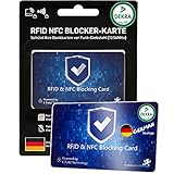 💪 STÄRKSTE & DÜNNSTE RFID SCHUTZ KARTE MIT ELEKTRONIK: 0,8mm, bis 9cm Schutzfeld DEKRA-zertifiziert! Eine Schutzkarte reicht für Portemonnaie: Nur 1 Blockerkarte statt viele NFC Schutzhüllen.
