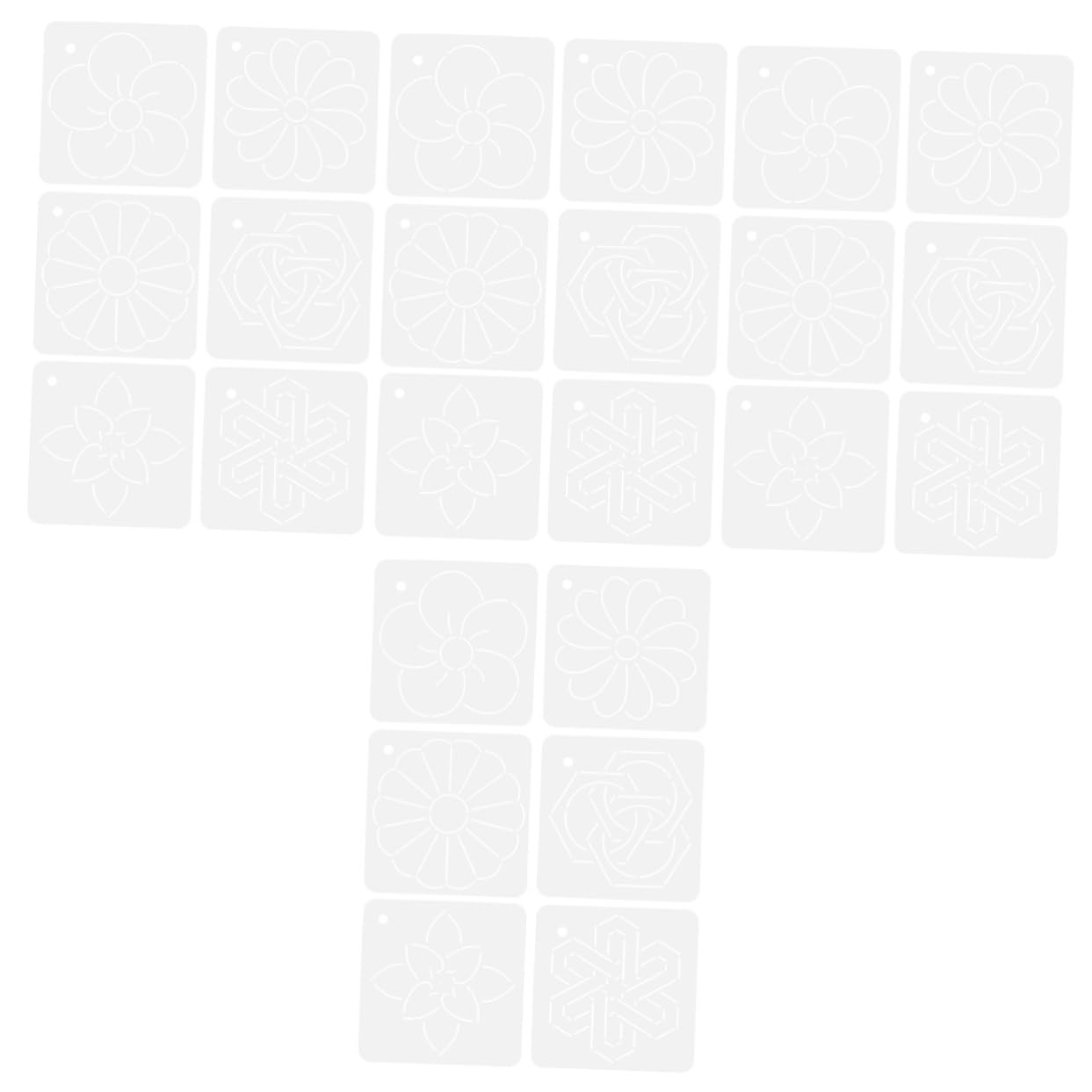 Tofficu 24piezas Plantillas De Acrílico Para y Acolchado De Para Manualidades y Costura Moldes De Diseño Para Proyectos De Costura y