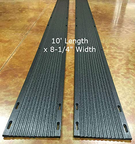 Slide Guides Inc. E-Z Off Snowmobile Trailer Ski Guides - 10 Foot Length x 8-1/4 Inch Width - Pair