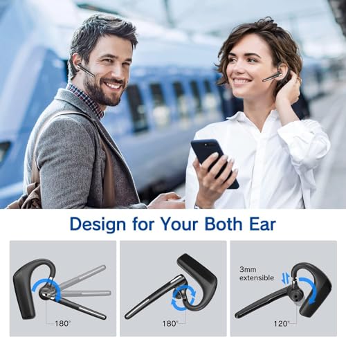 Casque bluetooth avec 110 heures de conversation et micro - 7