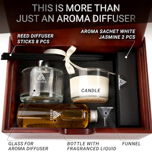 Set Difusor de Aceite Esencial Jazmín con Vela y Sachet miniatura 3