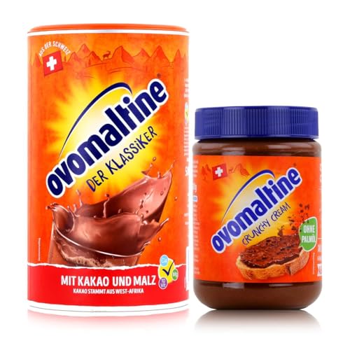 Ovomaltine - Polvo original 500 g + crema crujida sin aceite de palma (380 g)