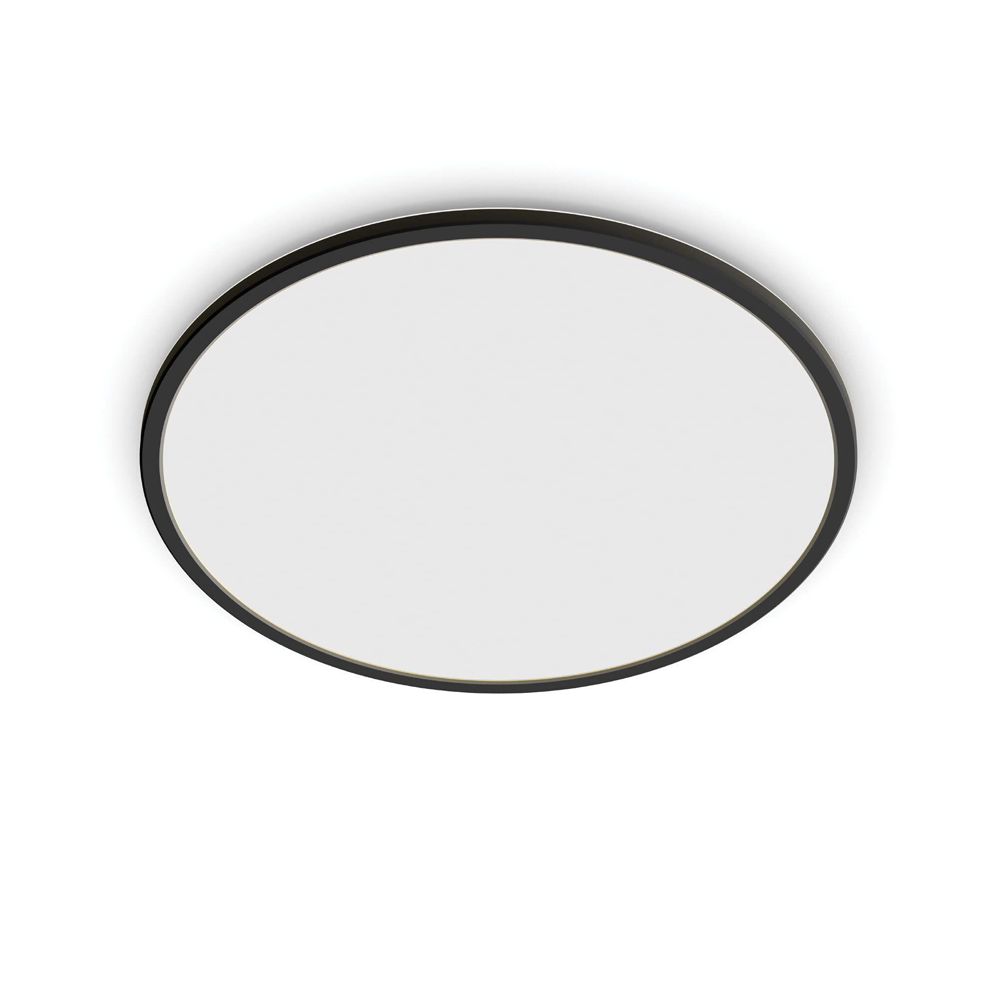 Philips LED Superslim SceneSwitch Dimmable Ceiling Light 2700K 22W [Warm White - Black] for Indoor Home Lighting in Livingroom and Bedroom