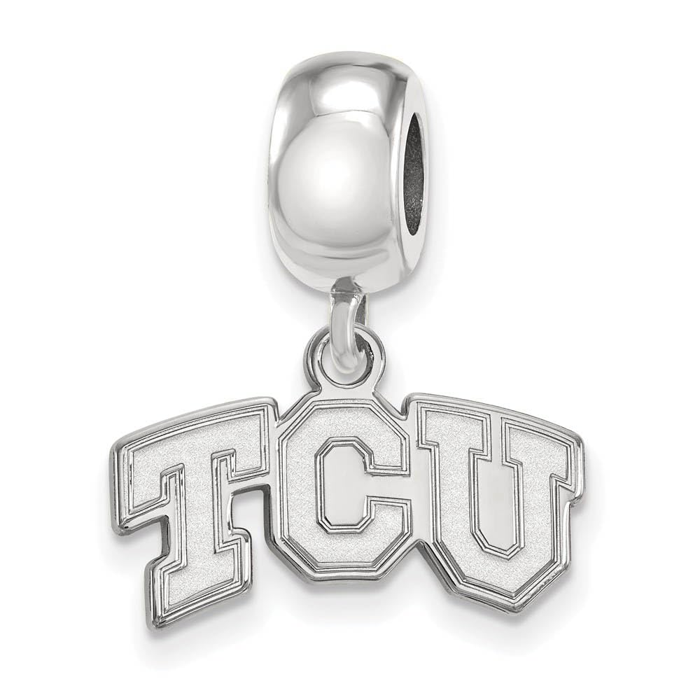 LogoArt Sterling Silver Texas Christian Univ. XS 'TSU' Dangle Bead Charm