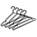 pamo Black Metal Clothes Hangers - 5,10 or 20 Stainless Steel Black Hangers 16.5