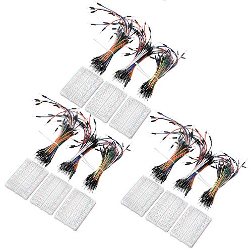 AZDelivery 5 x Breadboard Kit 3 x Jumper Wire Cavalier Câble M2M + 3 x Mini Breadboard sans Soudure Set Compatible avec Arduino et Raspberry Pi incluant Un...