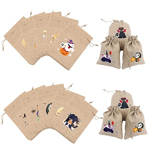 Sac Toile de Jute,10 Pcs Petits Sacs en Tissu,Pochettes Sachets en Lin Chanvre avec Ruban Satin Cordon de Serrage, Pochette Lin Réutilisable pour Mariages Bijoux Noël la Fête Bricolage(10 * 15 cm) Cover