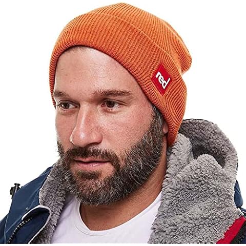 Red Original Unisex Beanie Hat, Voyager (Orange) Cover