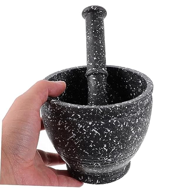 Garlic Pestle Manual Masher Creative Granite Pattern Seasoning Tool for Kitchen Use for Crushing Garlic Spices and Nuts and Stylish Design